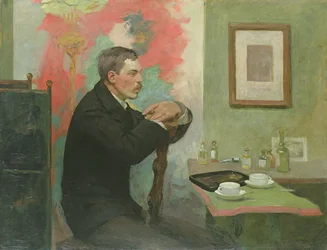 The Painter Julius Wohlers in His Studio